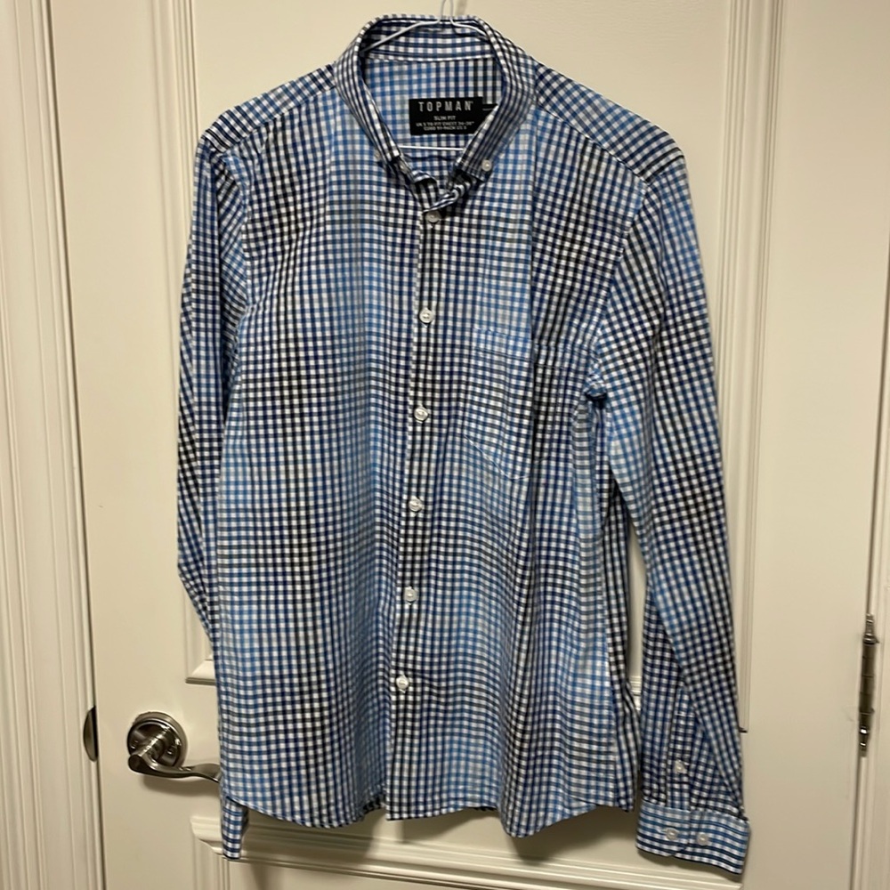 Men’s Topman small button-down shirt